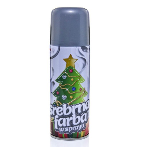 FARBA W SPRAYU SREBRNA Dekoracyjna Spray 250ml