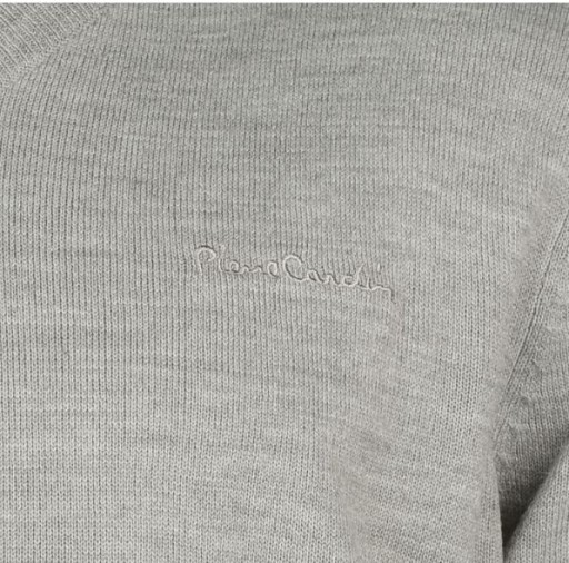 PIERRE CARDIN sweter swetr w serek HIT tu: XL