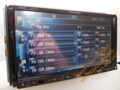 DVD-ДИСК PIONEER AVIC-HD3 с навигацией, 30 ГБ