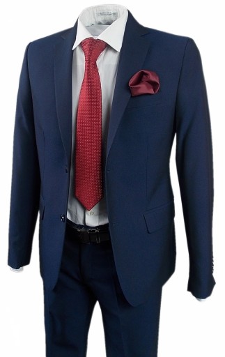 МОДНЫЙ ТЕМНО-СИНИЙ КОСТЮМ R56/98/164 SLIMFIT TK260