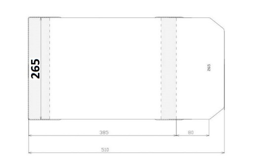 ВЫСОТА КРЫШКИ РЕГУЛИРУЕМАЯ КРЫШКА 265 ММ, ТОЛЩИНА 26,5 СМ