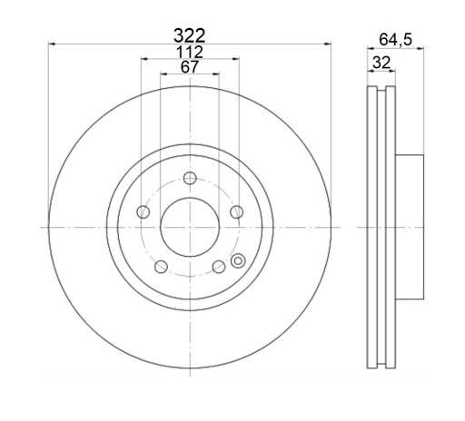 MIKODA 1470 GT MERCEDES E C207 ПЕРЕДНИЕ ДИСКИ 322мм MHZ РАСПРОДАЖА