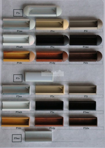 Profil aluminiowy ALU-LED P1 DREWNO PALISANDER 1m