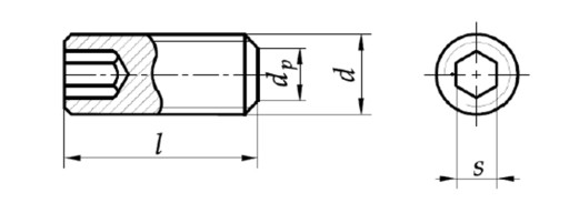 M2.5x10 Нажимной винт с головкой черный DIN 913 20 шт.