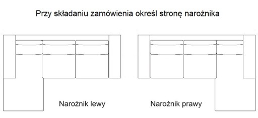 Narożnik BORYS rozkładany z pojemnikiem GLAMOUR