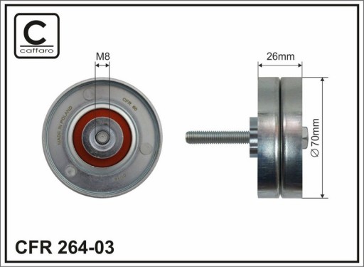 НАПРАВЛЯЮЩИЙ РОЛИК MAZDA 6 I GG 1.8 2.0 2.3 MPS 2.3