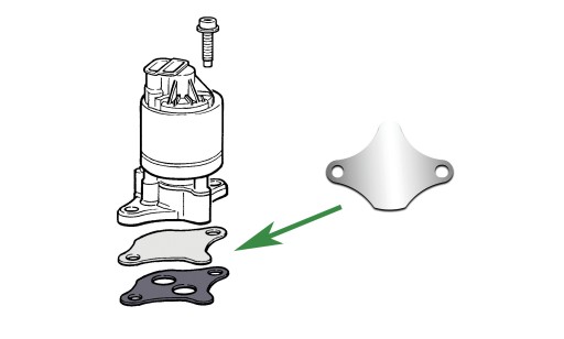 Заглушка EGR OPEL 1.4 1.6 1.8 Astra Corsa Vectra