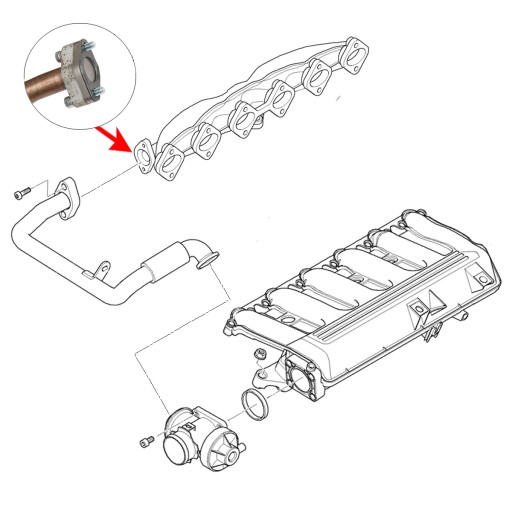 ПРОБКА КЛАПАНА EGR BMW E46 E38 E39 E90 X5 E53 E90