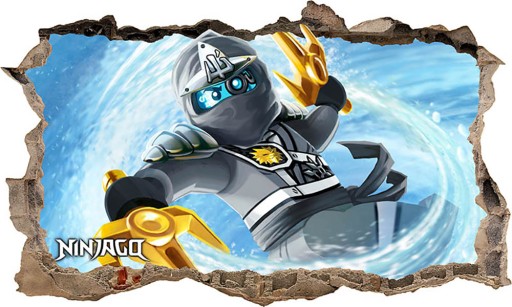 Наклейка на стену LEGO NINJAGO 3D XXL