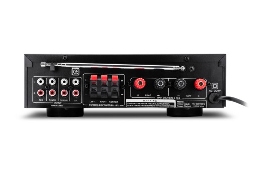 ZESTAW KOLUMN 800W WZMACNIACZ BLUETOOTH + KABLE 5K