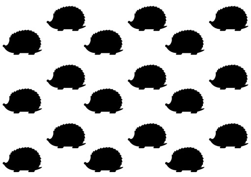 Наклейки HEDGEHOGS, ежики, 18 шт, 10 см, на стену ЦВЕТА