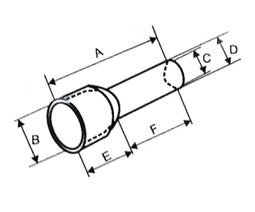 TULEJKA KABLOWA PODWÓJNA IZOLOWANA 2x16 mm² 50szt.