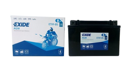 АККУМУЛЯТОР ДЛЯ МОТОЦИКЛА EXIDE BIKE AGM YTX9-BS 12V