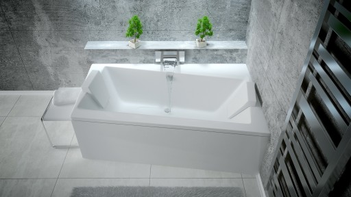 Wanna asymetryczna INFINITY 170x110 prawa+OBUD+SYF