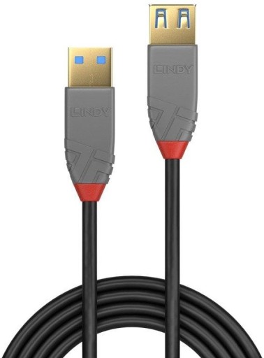 УДЛИНИТЕЛЬ USB 3.0 A-A LINDY ANTHRA LINE 0,5 М