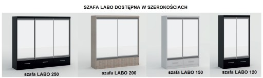 LABO 200 ШКАФ-ДВИЖНОЙ шкаф с зеркалом и ящиками