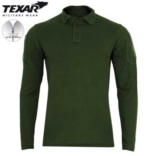 BLUZA WOJSKOWA KOSZULKA POLO Z DŁUGIM RĘKAWEM ELITE PRO TEXAR OLIWKOWA XXL