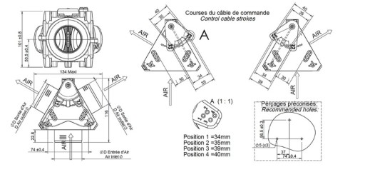 ТРОЙНИК EBER WEBASTO PLANAR с Y-образным клапаном FI 60