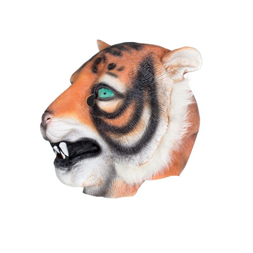 Профессиональная латексная маска TIGER голова тигра