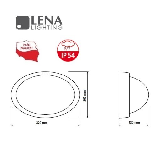 САДОВЫЙ СВЕТИЛЬНИК SIGMA ПОТОЛОЧНЫЙ СВЕТИЛЬНИК IP54 ЧЕРНЫЙ LENA LIGHT