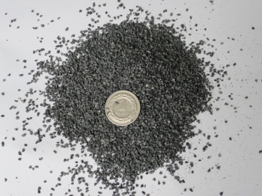 Czarny marmur żwirek piasek grafitowy naturalny do szkła akwarium fi.1-2mm