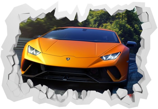 3D авто наклейки на стену Lamborghini 100x70