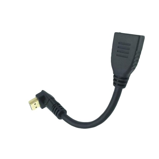 Угловой переходной кабель HDMI-HDMI НИЖНИЙ, 10 см