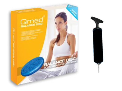 Dysk Qmed do siedzenia beret cwiczen z kolcami pom