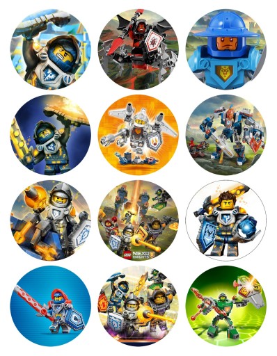 ВОЛНА ДЛЯ МАФФИНОВ Knights Nexo Knights 12 шт.