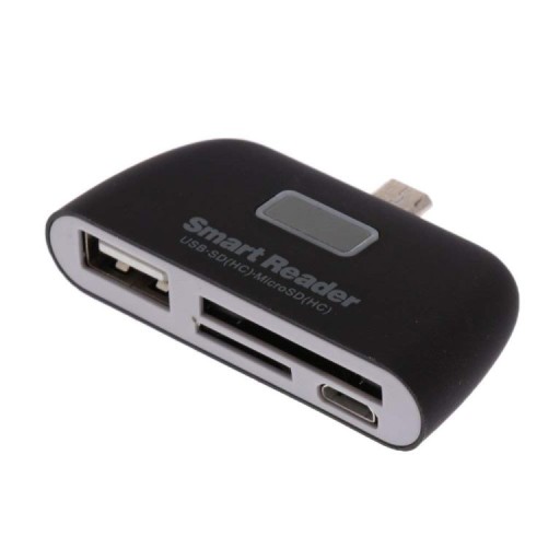 Czytnik Kart Micro USB OTG Hub 4w1
