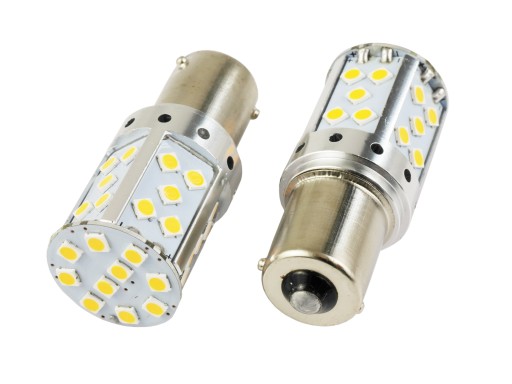 P21W Żarówka 35 LED SMD 3030 CANBUS POMARAŃCZOWA