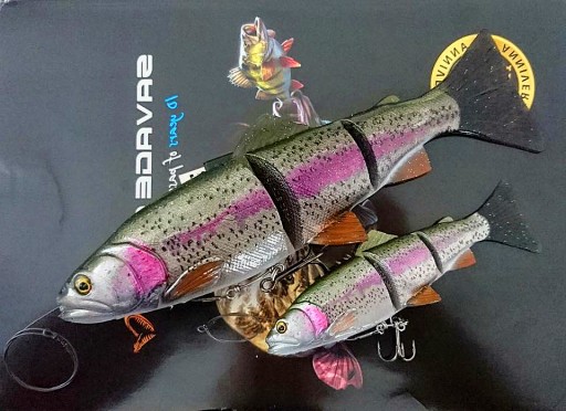 SAVAGE GEAR 4D LINE-THRU TROUT 20 см / 93 г / нержавеющая сталь