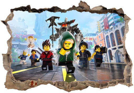 3D наклейки LEGO Ninjago для детей 70x50