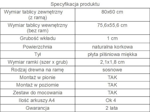 Пробковая доска 80х60 см. 60х80, отличное качество!