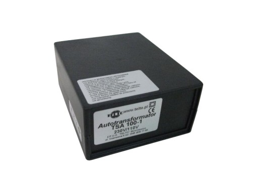 Transformator 100W 230V/110V POLSKA/USA TSA 100-1