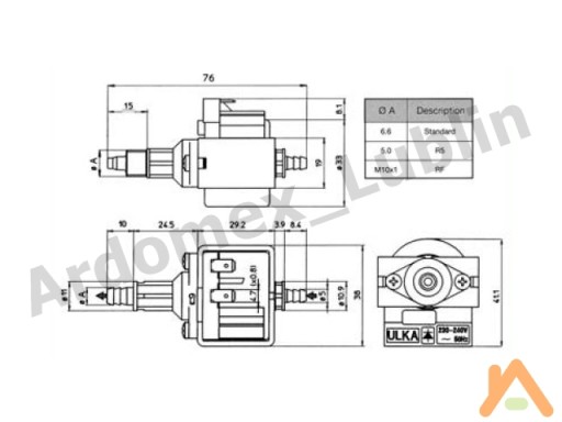 Насос давления ULKA NME 4 (EX006)