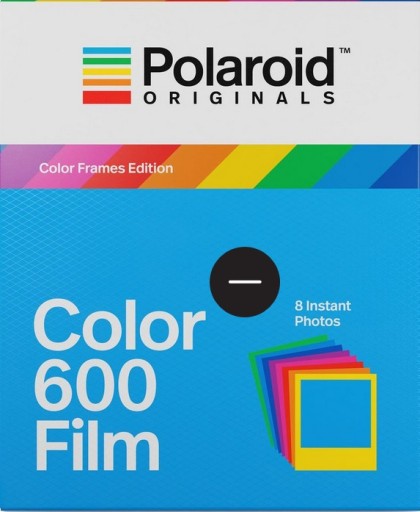 Вставьте 8 фотографий с камеры Polaroid в 600 красочных рамок.