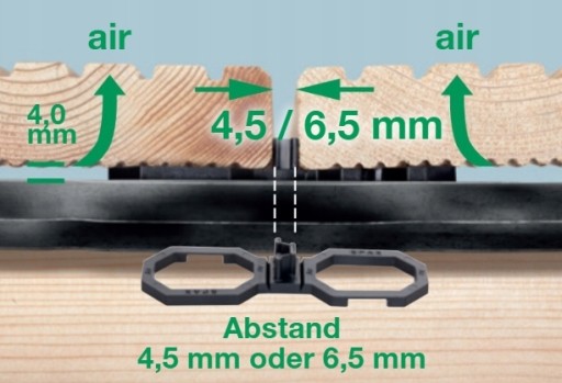 SPAX AIR 6.5 Распорка для деформационного шва террасы