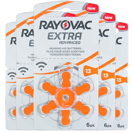 Rayovac Extra 13 EMF PR48 Слуховые батарейки 6 шт.