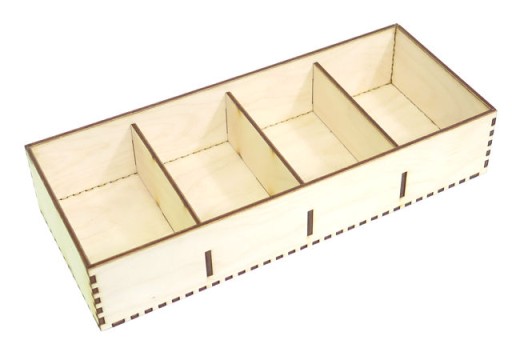 Коробка с 4 компартментами Организатор DeCoupage Kz86