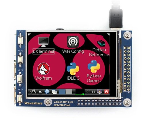 LCD Raspberry Pi TFT 2,8