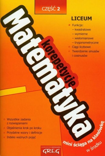 Matematyka - korepetycje - liceum, część 2
