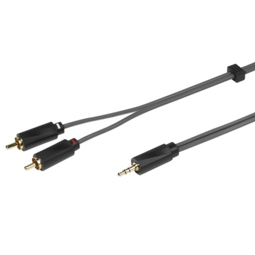 Kabel Mały Jack 3,5mm - 2xRCA 1,5m Gold 100% OFC Hi-End Vivanco Sklep W-wa