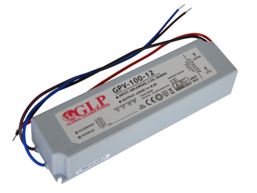 GLP ZASILACZ WODOODPORNY DO LED IP67 GPV 100W 12V