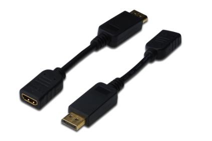 AS KABEL MINI ADAPTER HDMI F DO DISPLAYPORT M 15cm