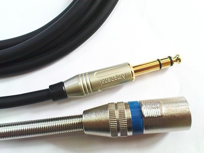 SHELLER STEREO kabel /Jack 6.3S/XLR męski 8m