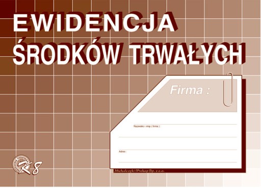 Druk EWIDENCJA ŚRODKÓW TRWAŁYCH K8 A5 Dr12