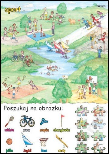 Sport Plansza edukacyjna NAUKOWA dydaktyczna pomoc