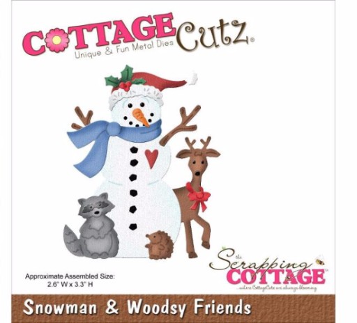 Wykrojnik CottageCutz Snoowman & Woodsy Friend