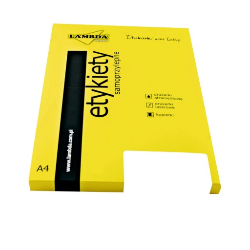 ETYKIETY Samoprzylepny papier A6 NAKLEJKI Lambda
